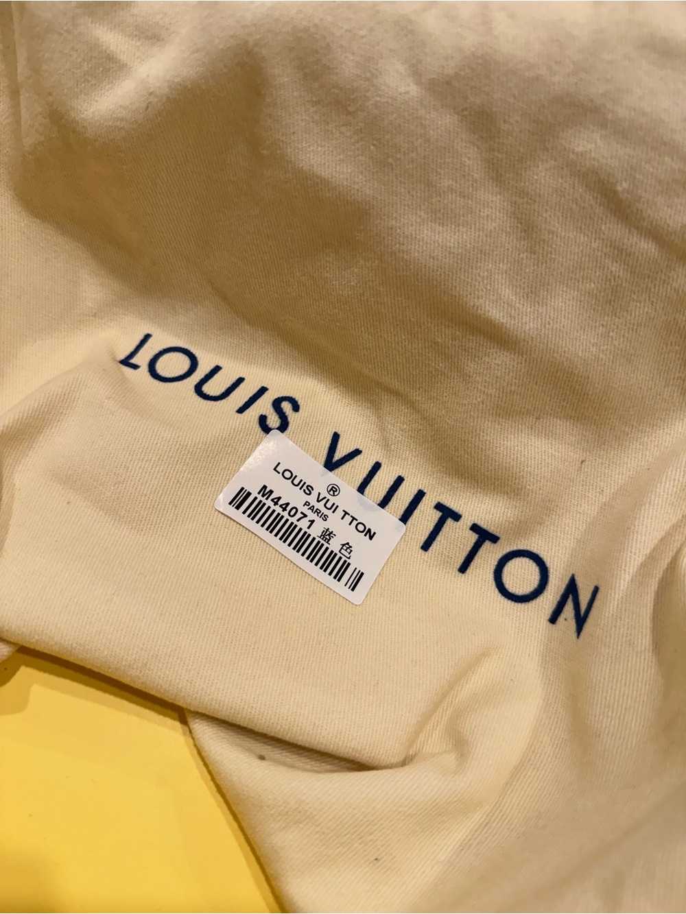 Louis Vuitton Navy Embossed Monogram Shoulder Bag with Gold Hardware - Picture 5 of 10